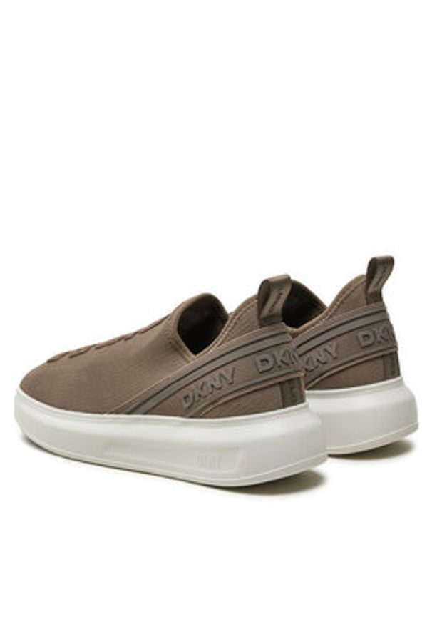 DKNY Sneakersy Jonas K4403462 Brązowy. Kolor: brązowy. Materiał: materiał