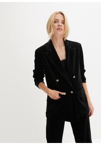 bonprix - Żakiet z miękkiego aksamitu. Kolor: czarny #1