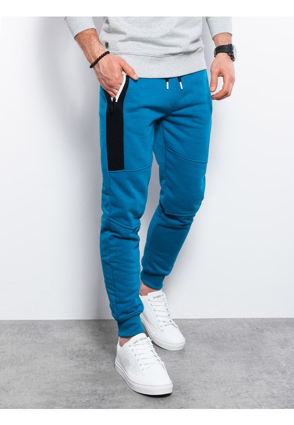 Niebieskie spodnie Ombre Clothing