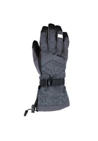 Rękawice narciarskie damskie Viking Alsten z PrimaLoftem ® i naturalną skórą. Kolor: szary. Materiał: skóra. Sezon: zima. Sport: narciarstwo #1