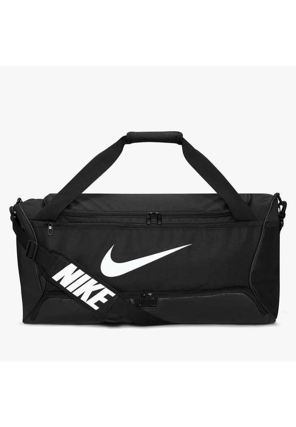 Nike - Torba Sportowa Podróżna Brasilia Training Duffel Bag 9.5 Duża. Kolor: czarny. Materiał: syntetyk, materiał