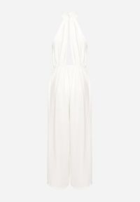 Born2be - Biały Kombinezon o Taliowanym Kroju Bez Rękawów Rivassina. Kolor: biały. Długość rękawa: bez rękawów. Długość: długie #6