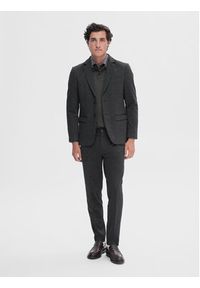 Selected Homme Spodnie materiałowe 16092651 Szary Slim Fit. Kolor: szary. Materiał: wiskoza