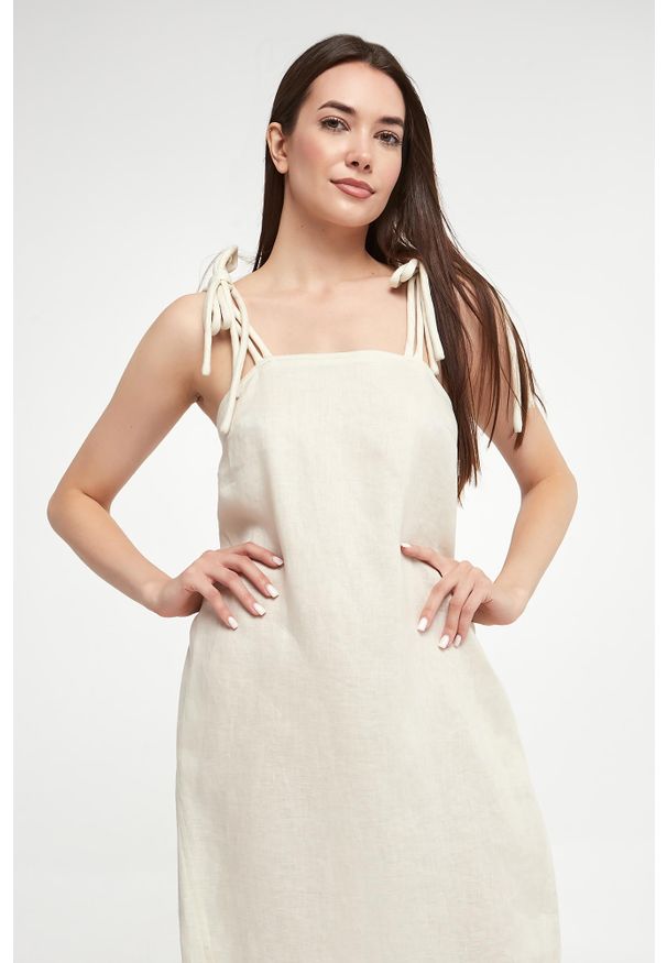 Max Mara Leisure - Sukienka lniana Senna MAX MARA LEISURE. Materiał: len