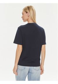 Lacoste T-Shirt TF7215 Granatowy Slim Fit. Kolor: niebieski. Materiał: bawełna