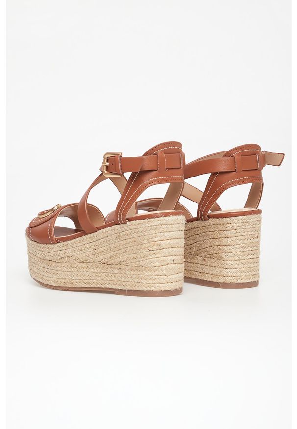 Liu Jo - Sandały damskie na koturnie LIU JO. Obcas: na koturnie