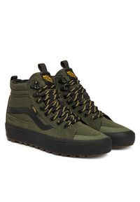 Vans Tenisówki MTE Sk8-Hi Waterproof Insulated VN000DAQ2031 Khaki. Kolor: brązowy. Materiał: materiał #4