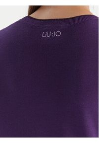 Liu Jo Sweter MF5226 MS49I Fioletowy Regular Fit. Kolor: fioletowy. Materiał: wiskoza