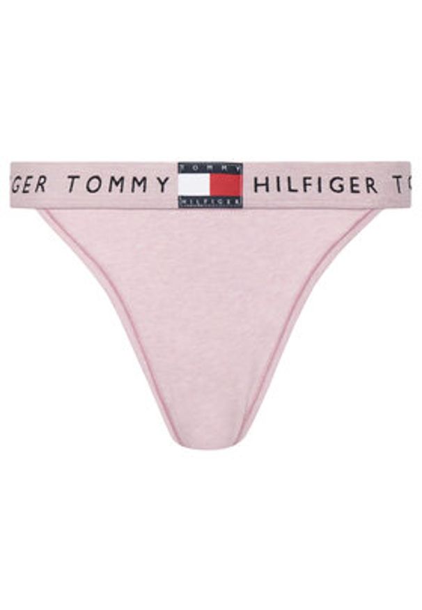 TOMMY HILFIGER - Tommy Hilfiger Stringi UW0UW06095 Różowy. Kolor: różowy. Materiał: bawełna