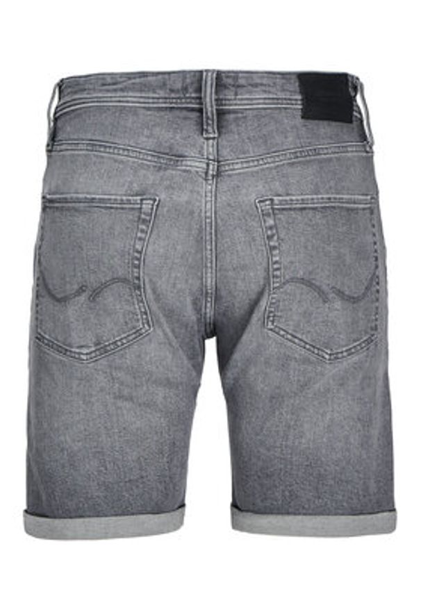 Jack & Jones Szorty jeansowe Rick 12269612 Szary Regular Fit. Kolor: szary. Materiał: bawełna
