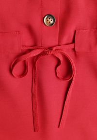 Renee - Bordowa Sukienka z Wiskozy Kena. Okazja: na co dzień. Typ kołnierza: kokarda. Kolor: czerwony. Typ sukienki: proste. Materiał: wiskoza. Długość rękawa: na ramiączkach. Sezon: lato. Styl: casual. Długość: maxi #7