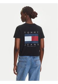 Tommy Jeans T-Shirt Flag DW0DW21423 Czarny Regular Fit. Kolor: czarny. Materiał: bawełna #4