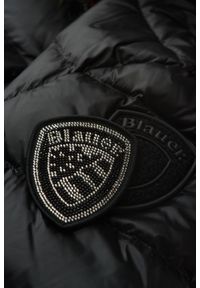 Blauer USA - BLAUER Czarna kurtka damska Arcadia Short Jackets, Rozmiar M. Kolor: czarny. Materiał: poliamid, futro