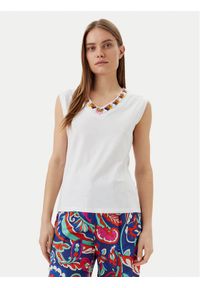LOLA CASADEMUNT Top MS2515021 Biały Regular Fit. Kolor: biały. Materiał: bawełna #1