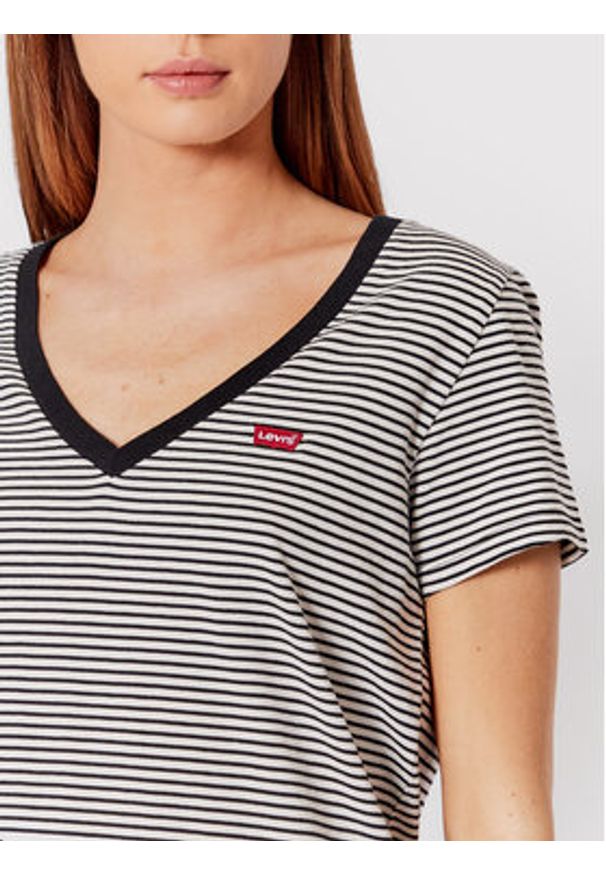 Levi's® T-Shirt Perfect V-Neck Tee 85341-0004 Kolorowy Regular Fit. Materiał: bawełna. Wzór: kolorowy