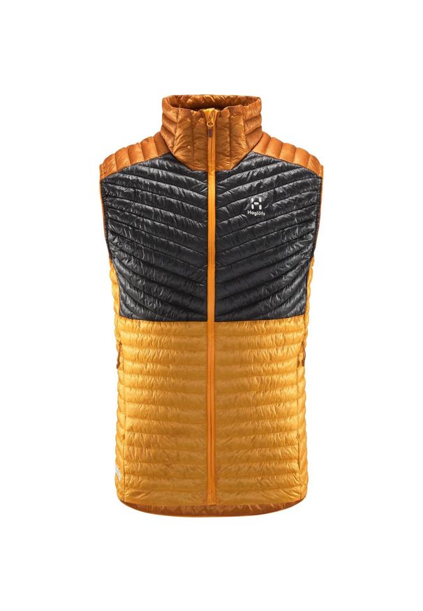 Haglöfs - Kamizelka techniczna męska L.I.M Mimic Vest. Kolor: szary, żółty, wielokolorowy. Sport: turystyka piesza