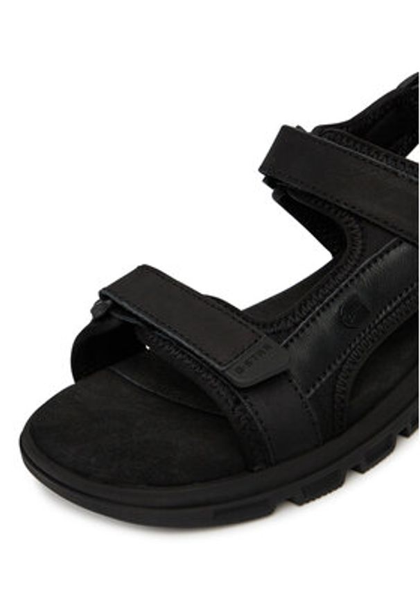 G-Star RAW - G-Star Raw Sandały ZAC-12 MI08 Czarny. Kolor: czarny. Materiał: nubuk, skóra