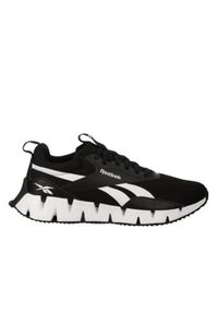 Buty do chodzenia męskie Reebok Zig Dynamica. Zapięcie: sznurówki. Kolor: czarny, biały, wielokolorowy. Materiał: syntetyk, tkanina, materiał. Szerokość cholewki: normalna. Sport: turystyka piesza