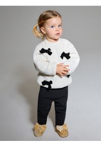 Sinsay - Dzianinowe legginsy z ociepleniem 2 pack - kremowy. Kolor: kremowy. Materiał: dzianina