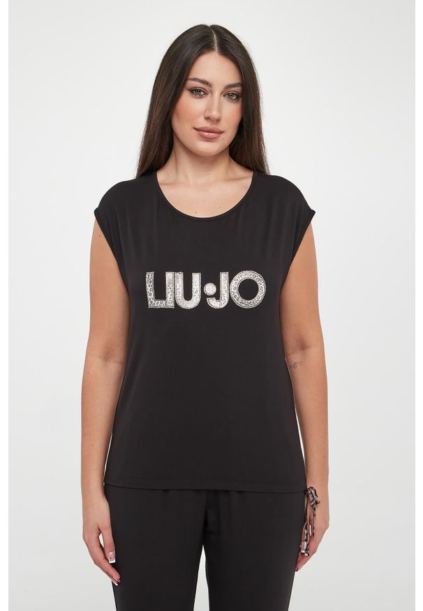 Liu Jo - T-shirt damski z logo LIU JO