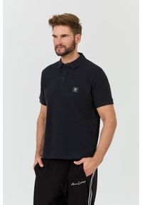 Emporio Armani - EMPORIO ARMANI Czarne męskie polo, Rozmiar XXL. Typ kołnierza: polo. Kolor: czarny #5