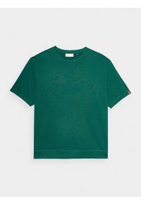 outhorn - T-shirt gładki męski Outhorn - zielony. Okazja: na co dzień. Kolor: zielony. Materiał: dresówka, dzianina. Długość rękawa: krótki rękaw. Długość: krótkie. Wzór: gładki. Styl: casual #1