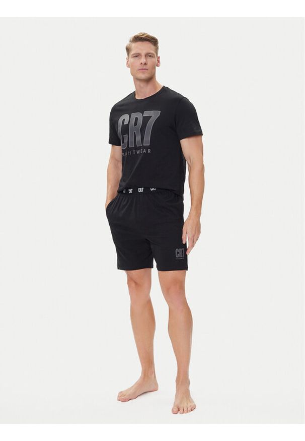 Cristiano Ronaldo CR7 Piżama 8730-41 Czarny Regular Fit. Kolor: czarny. Materiał: bawełna