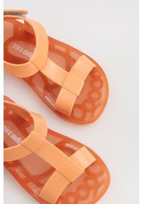 melissa - Melissa sandały dziecięce Way kolor pomarańczowy. Zapięcie: rzepy. Kolor: pomarańczowy. Materiał: materiał, guma, kauczuk. Wzór: gładki #1