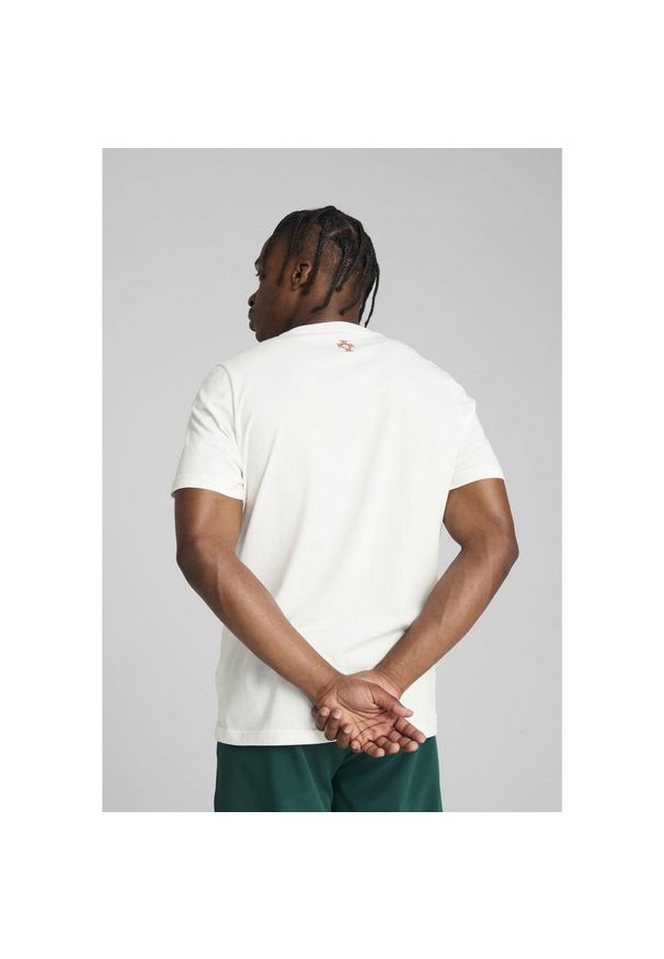 Puma - Męska koszulka Portugalia ftblNRGY PUMA White. Kolor: biały. Wzór: napisy
