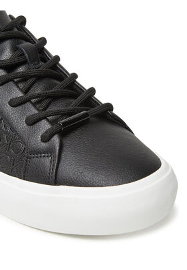Calvin Klein Sneakersy Vulc Lace Up Mono Pu HW0HW02573 Czarny. Kolor: czarny. Materiał: skóra