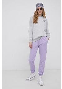 only - Only - Spodnie. Kolor: fioletowy. Materiał: bawełna, dzianina #4
