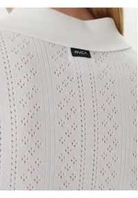 RVCA Sweter Dawn 23B071502 Biały Regular Fit. Kolor: biały. Materiał: syntetyk #4