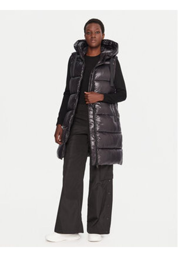 Save The Duck Bezrękawnik D80302W LOVE21 Czarny Regular Fit. Kolor: czarny. Materiał: syntetyk. Długość rękawa: bez rękawów