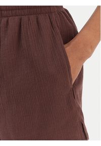 Seafolly Szorty materiałowe Crinkle 55429-SH Brązowy Regular Fit. Kolor: brązowy. Materiał: bawełna #3