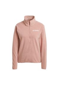 Adidas - Damski polar 1/2 zip adidas Terrex Multi Essentials. Kolor: różowy. Materiał: polar. Sport: wspinaczka, turystyka piesza #1