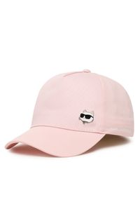 Czapka z daszkiem Karl Lagerfeld Kids. Kolor: różowy #1