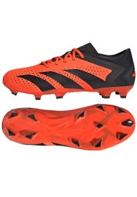 Adidas - Buty piłkarskie adidas Predator Accuracy.3 L Fg M GW4601 czerwone pomarańcze i czerwienie. Zapięcie: sznurówki. Kolor: czerwony. Materiał: guma, syntetyk. Sport: piłka nożna #7