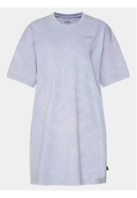 Vans Sukienka codzienna Cosmic Wash Dress VN000GB1 Błękitny Regular Fit. Okazja: na co dzień. Kolor: niebieski. Materiał: bawełna. Typ sukienki: proste. Styl: casual #4