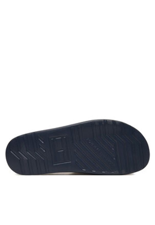 TOMMY HILFIGER - Tommy Hilfiger Klapki Dual Density Hilfiger Pool Slide FM0FM05797 Biały. Kolor: biały. Materiał: syntetyk