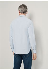 Ochnik - Błękitna koszula męska. Kolor: niebieski. Materiał: bawełna #3