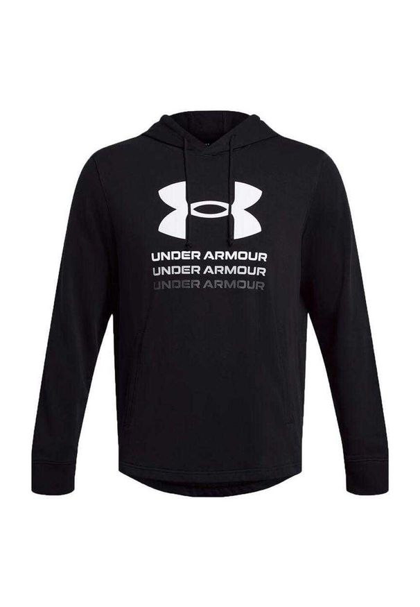 Under Armour - Męska Bluza Z Kapturem Rival Graphic French Terry. Typ kołnierza: kaptur. Kolor: czarny