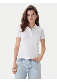 Guess Jeans Polo W5GP73 KCYR1 Biały Regular Fit. Typ kołnierza: polo. Kolor: biały. Materiał: bawełna #1