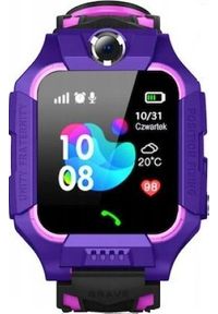 Smartwatch GoGPS K24 Fioletowy (K24PR). Rodzaj zegarka: smartwatch. Kolor: fioletowy #1