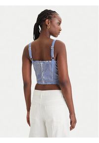 Guess Top W6GH38 W1848 Niebieski Regular Fit. Kolor: niebieski. Materiał: bawełna #5