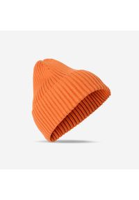 Decathlon - Czapka beanie. Kolor: pomarańczowy. Materiał: nylon, wiskoza, poliester, materiał