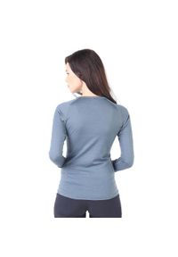 WOOLONA - Kona - Cienka Koszula z Długim Rękawem (100% Wełny Merino). Kolor: szary. Materiał: wełna. Długość rękawa: długi rękaw. Długość: długie. Sport: turystyka piesza