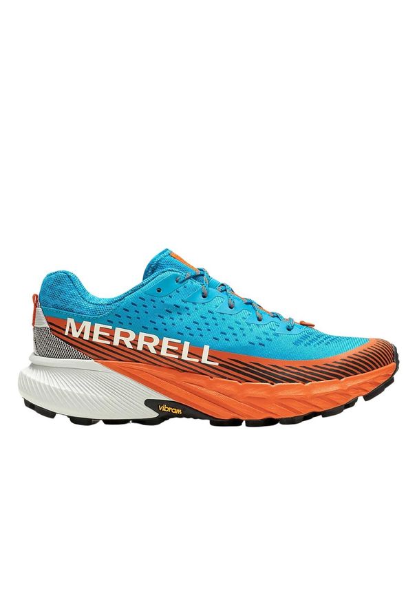 Buty do biegania męskie Merrell Agility Peak 5. Kolor: niebieski, wielokolorowy. Materiał: materiał, syntetyk. Szerokość cholewki: normalna