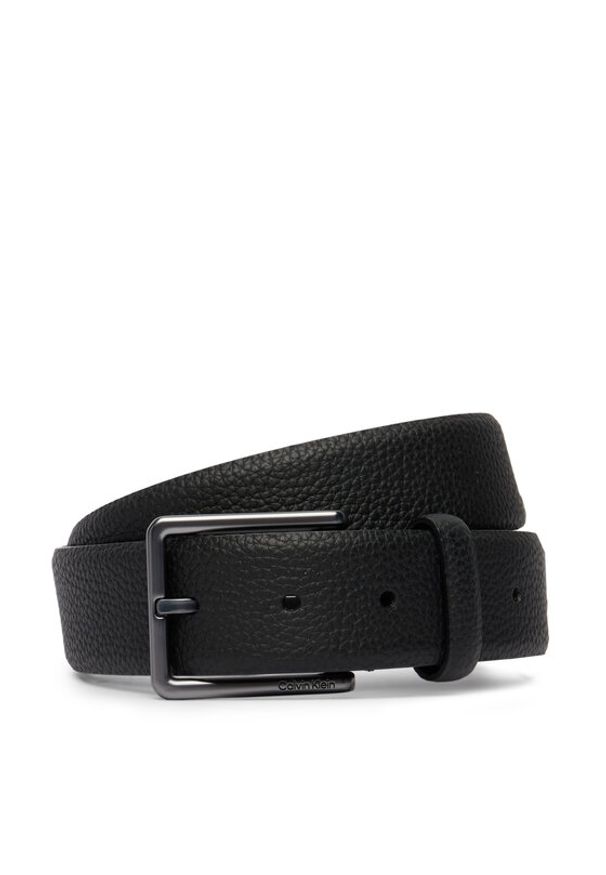 Calvin Klein Pasek Warmth Buckle Pebble 35Mm Fixed LV04D7062G Czarny. Kolor: czarny. Materiał: skóra