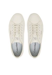 Calvin Klein Sneakersy Vulc Flatf Lace Up Lth YW0YW01932 Biały. Kolor: biały. Materiał: skóra #3
