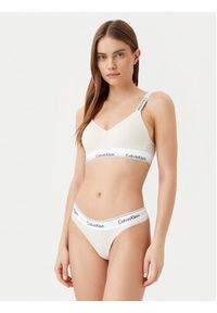 Calvin Klein Underwear Stringi 0000F3786E Beżowy. Kolor: beżowy. Materiał: bawełna #7